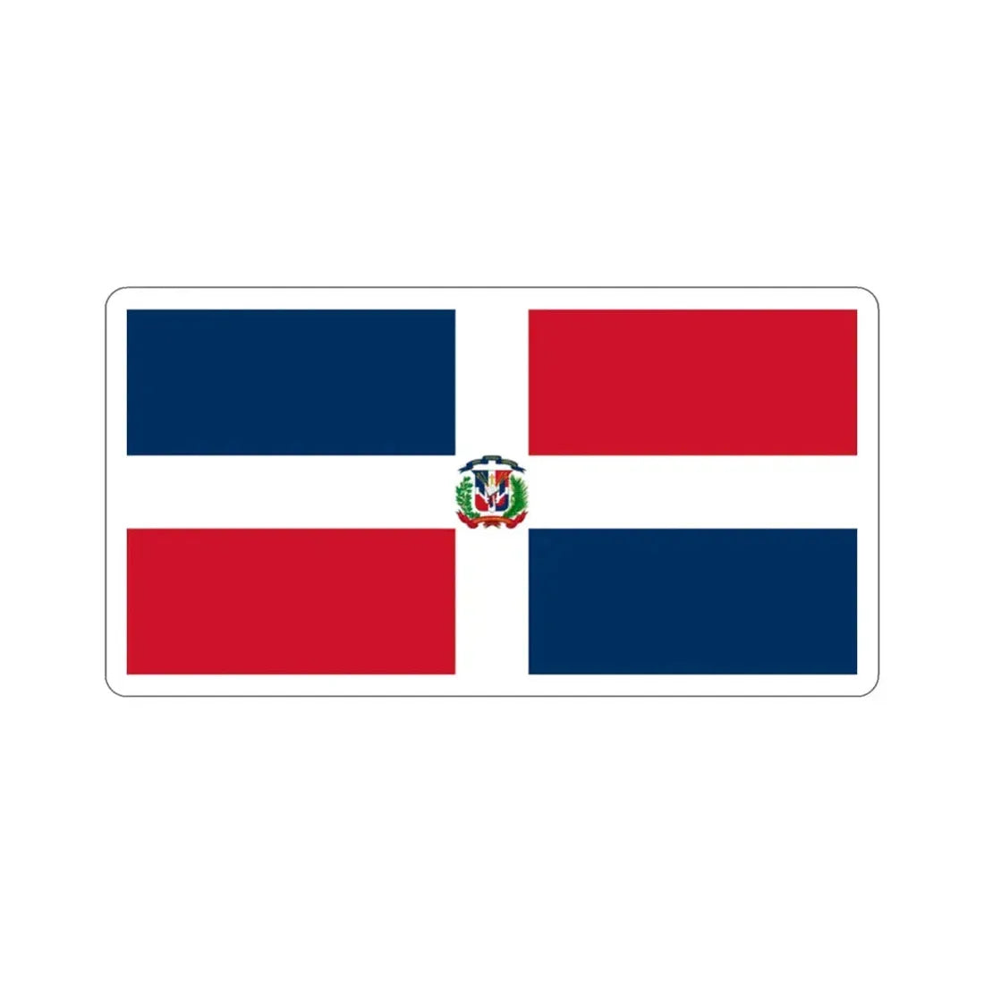 Naval Ensign of the Dominican Republic STICKER Vinyl Die-Cut Decal 2 Inch - The Sticker Space