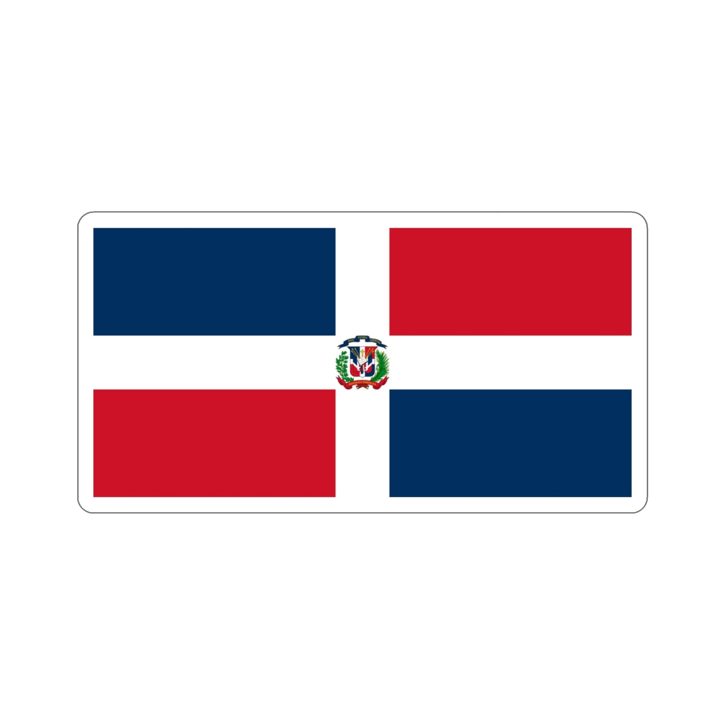 Naval Ensign of the Dominican Republic STICKER Vinyl Die-Cut Decal-3 Inch-The Sticker Space