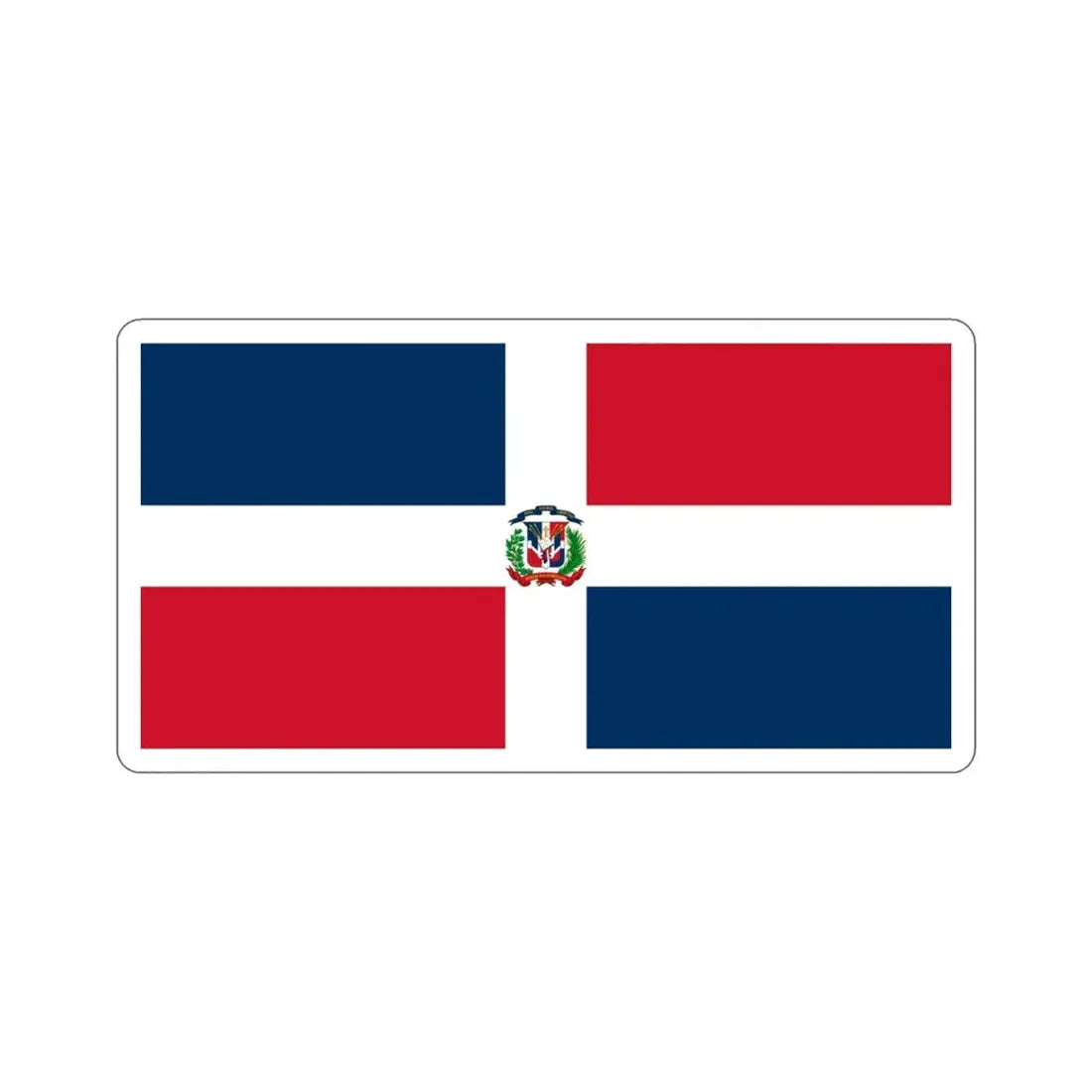 Naval Ensign of the Dominican Republic STICKER Vinyl Die-Cut Decal 3 Inch - The Sticker Space