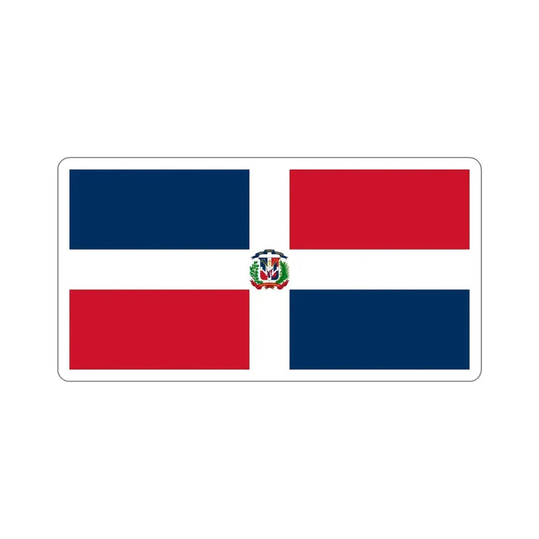 Naval Ensign of the Dominican Republic STICKER Vinyl Die-Cut Decal 4 Inch - The Sticker Space