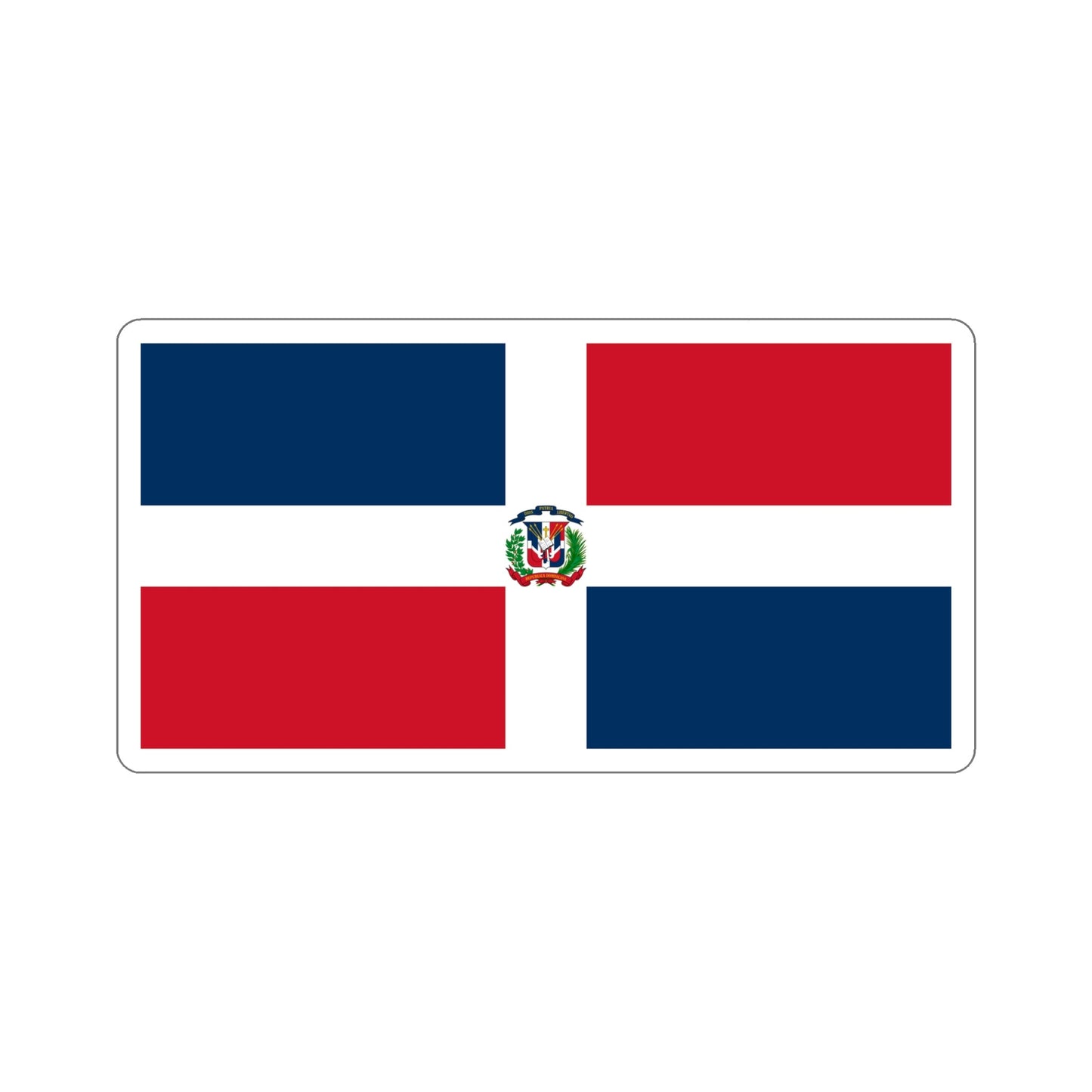 Naval Ensign of the Dominican Republic STICKER Vinyl Die-Cut Decal-5 Inch-The Sticker Space