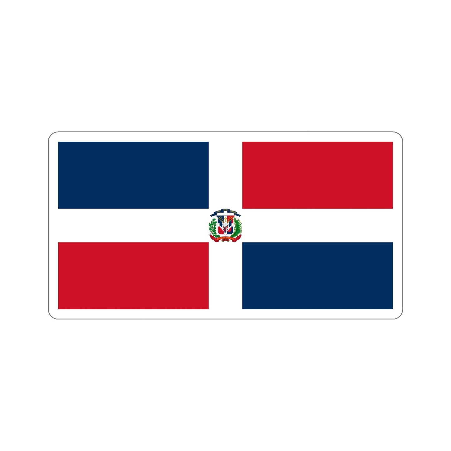 Naval Ensign of the Dominican Republic STICKER Vinyl Die-Cut Decal-6 Inch-The Sticker Space