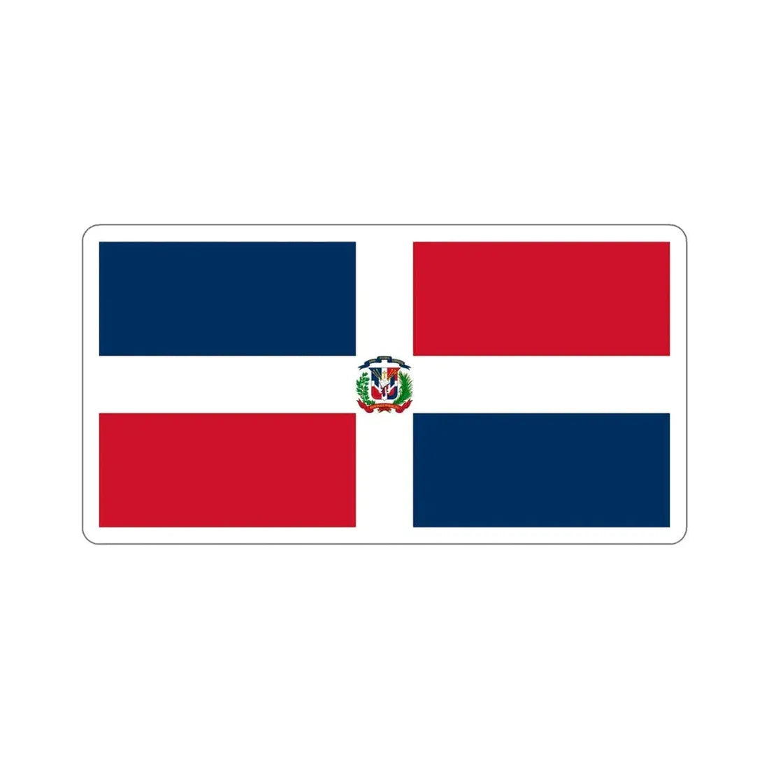 Naval Ensign of the Dominican Republic STICKER Vinyl Die-Cut Decal 6 Inch - The Sticker Space