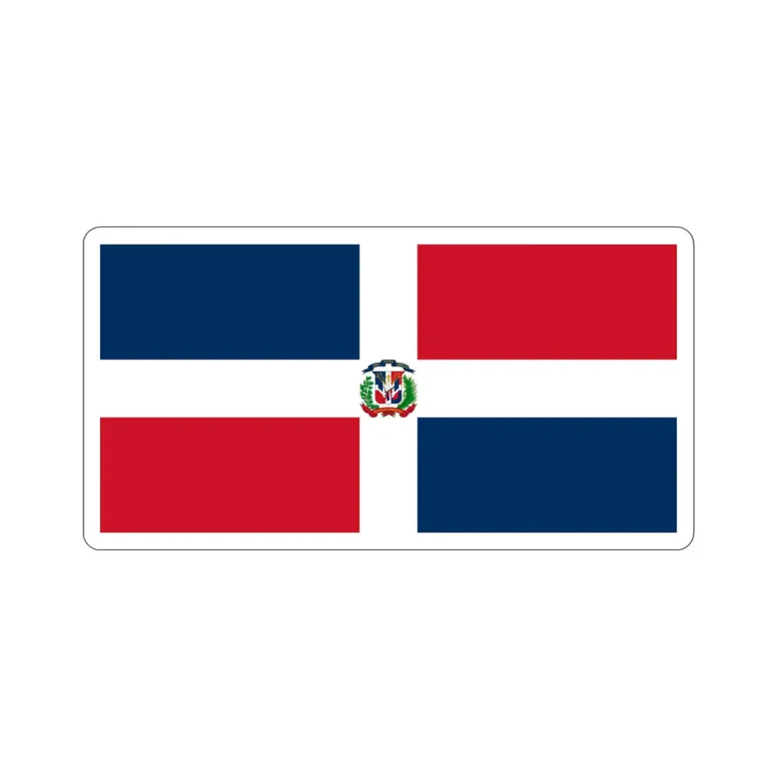 Naval Ensign of the Dominican Republic STICKER Vinyl Die-Cut Decal - The Sticker Space