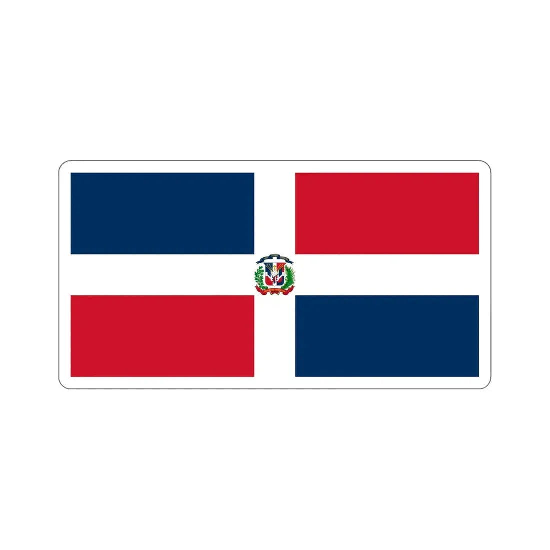 Naval Ensign of the Dominican Republic STICKER Vinyl Die-Cut Decal - The Sticker Space