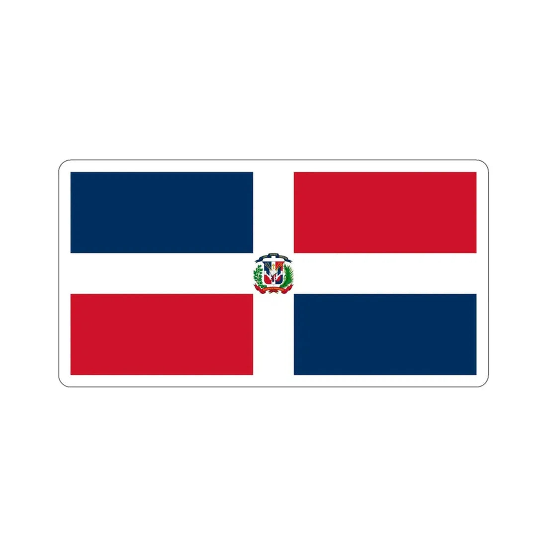 Naval Ensign of the Dominican Republic STICKER Vinyl Die-Cut Decal - The Sticker Space