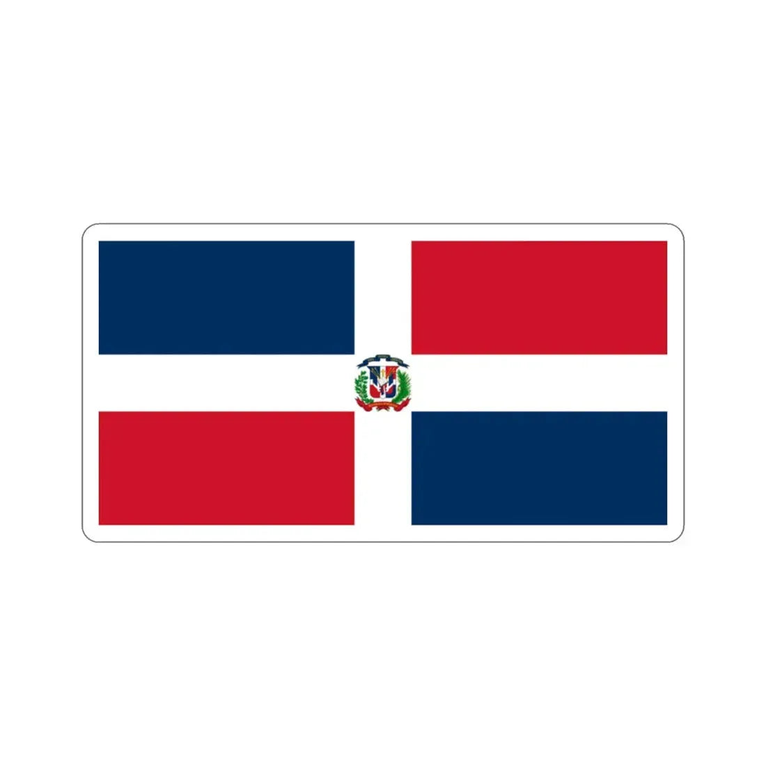 Naval Ensign of the Dominican Republic STICKER Vinyl Die-Cut Decal - The Sticker Space