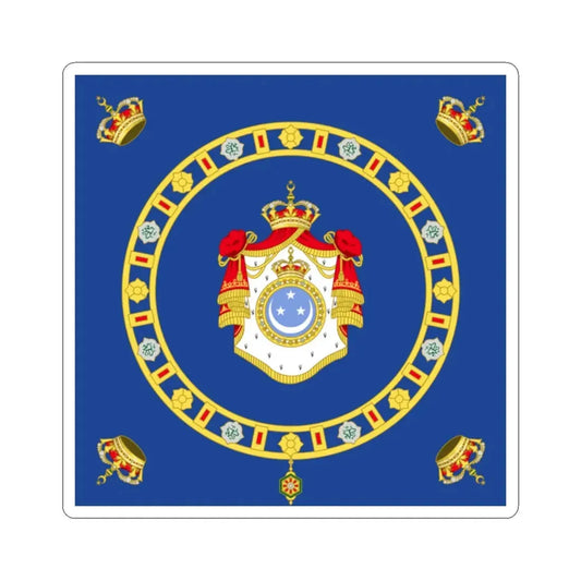 Naval Ensign of the King of Egypt (Egypt) STICKER Vinyl Kiss-Cut Decal 2 Inch White - The Sticker Space