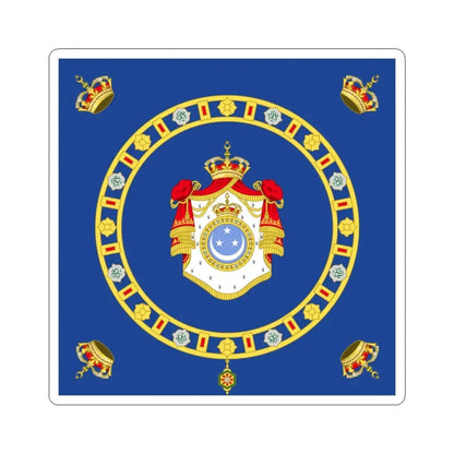 Naval Ensign of the King of Egypt (Egypt) STICKER Vinyl Kiss-Cut Decal 3 Inch White - The Sticker Space