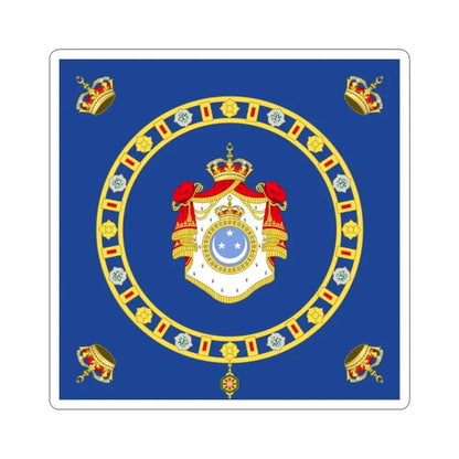 Naval Ensign of the King of Egypt (Egypt) STICKER Vinyl Kiss-Cut Decal 6 Inch White - The Sticker Space