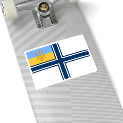 Naval ensign of Ukraine 1918-1921 1992 (Ukraine) STICKER Vinyl Kiss-Cut Decal - The Sticker Space