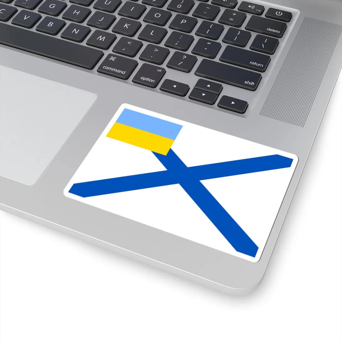 Naval Ensign of Ukraine 1918 dress (Ukraine) STICKER Vinyl Kiss-Cut Decal - The Sticker Space
