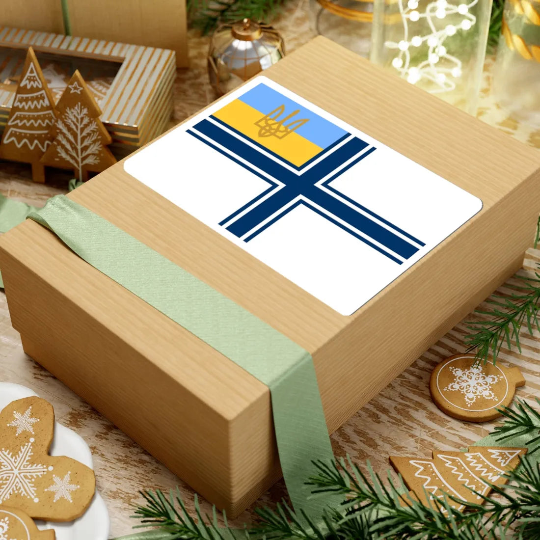 Naval ensign of Ukraine 1993 (Ukraine) STICKER Vinyl Kiss-Cut Decal - The Sticker Space