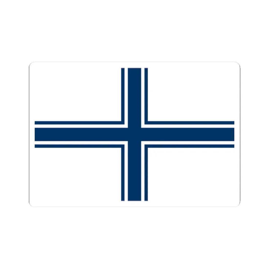 Naval ensign of Ukraine 1994-1997 (Ukraine) STICKER Vinyl Kiss-Cut Decal 2 Inch White - The Sticker Space