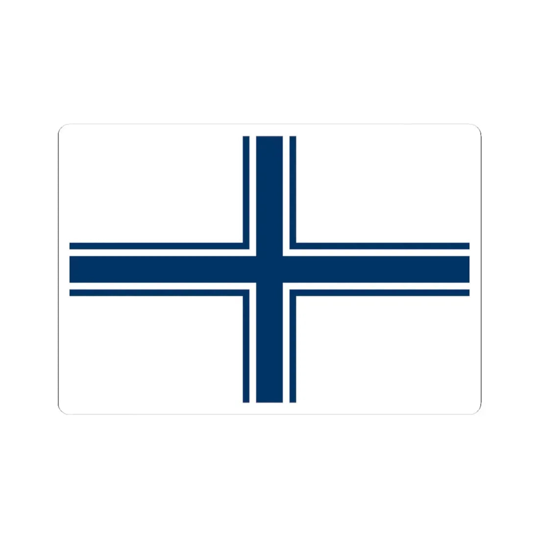 Naval ensign of Ukraine 1994-1997 (Ukraine) STICKER Vinyl Kiss-Cut Decal 3 Inch White - The Sticker Space