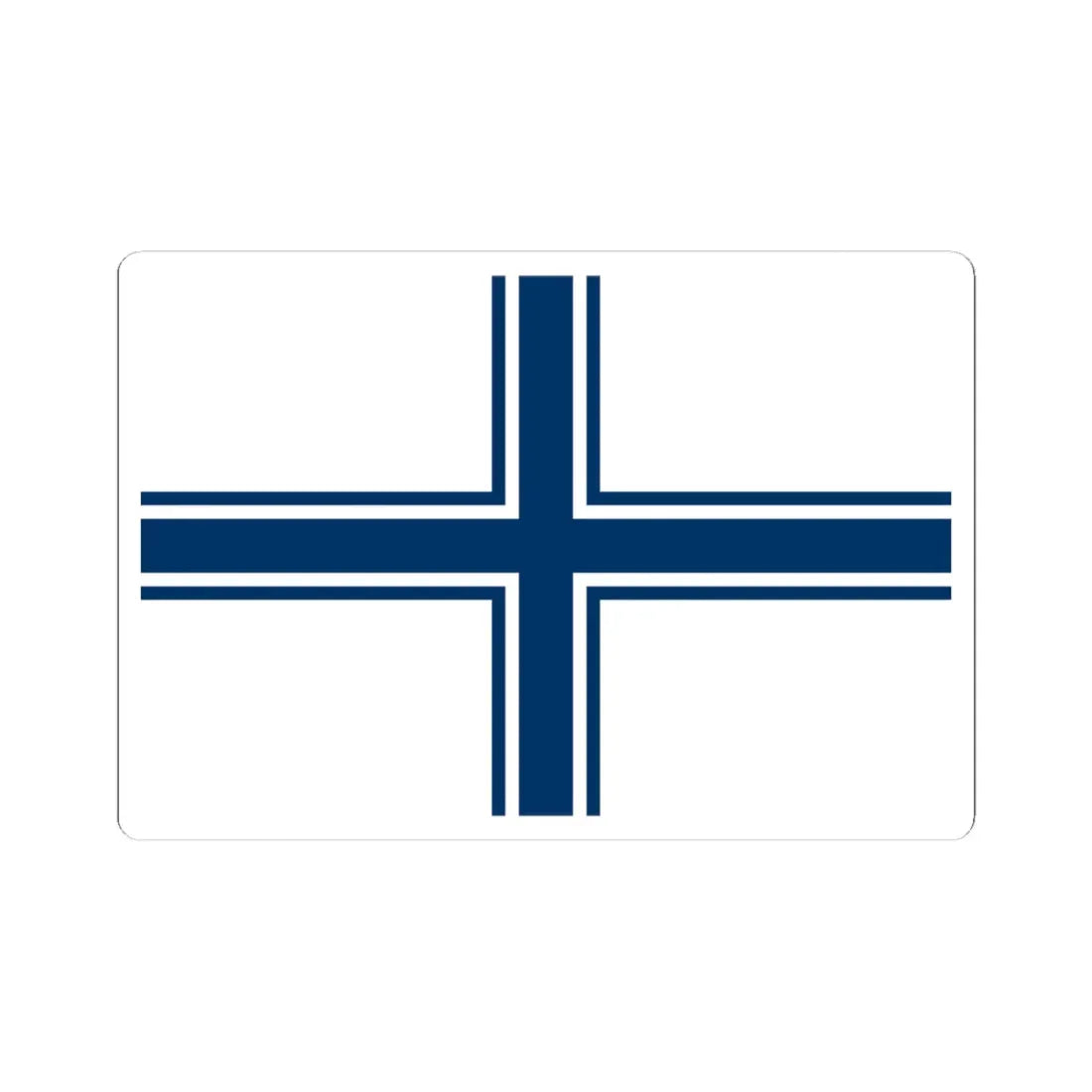 Naval ensign of Ukraine 1994-1997 (Ukraine) STICKER Vinyl Kiss-Cut Decal 4 Inch White - The Sticker Space