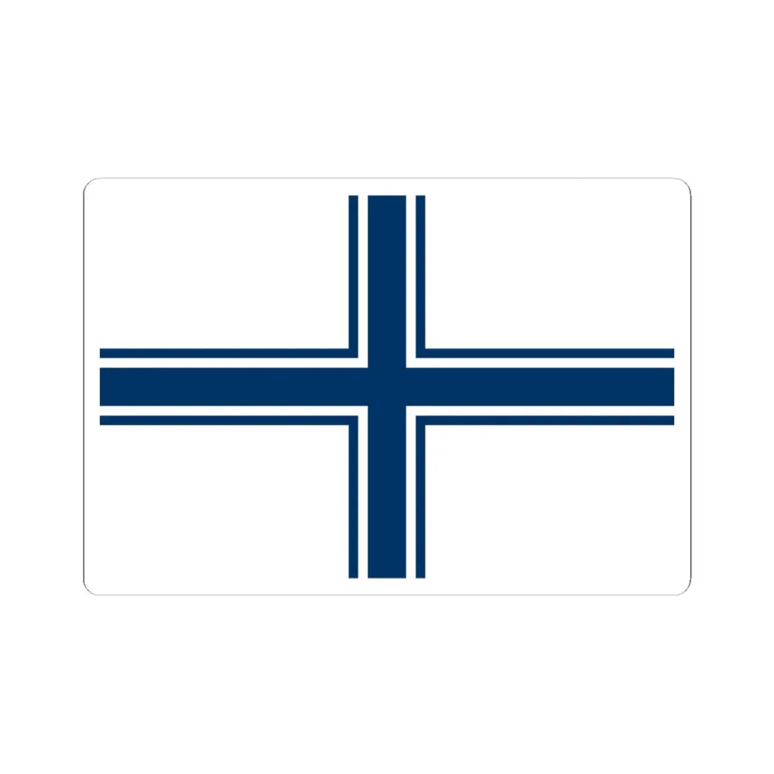 Naval ensign of Ukraine 1994-1997 (Ukraine) STICKER Vinyl Kiss-Cut Decal 6 Inch White - The Sticker Space