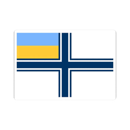 Naval ensign of Ukraine 1997-2007 (Ukraine) STICKER Vinyl Kiss-Cut Decal 2 Inch White - The Sticker Space