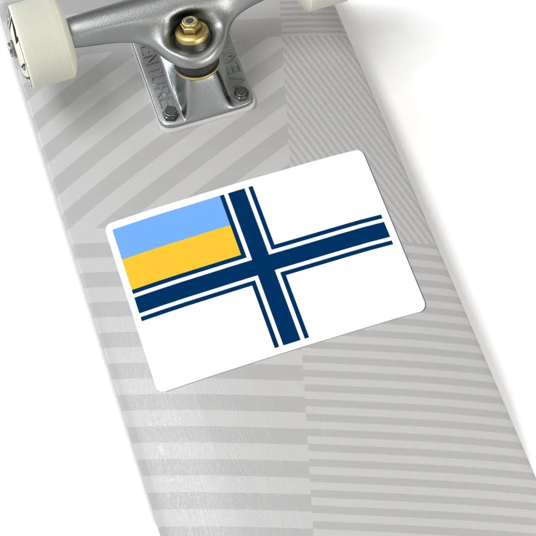 Naval ensign of Ukraine 1997-2007 (Ukraine) STICKER Vinyl Kiss-Cut Decal - The Sticker Space
