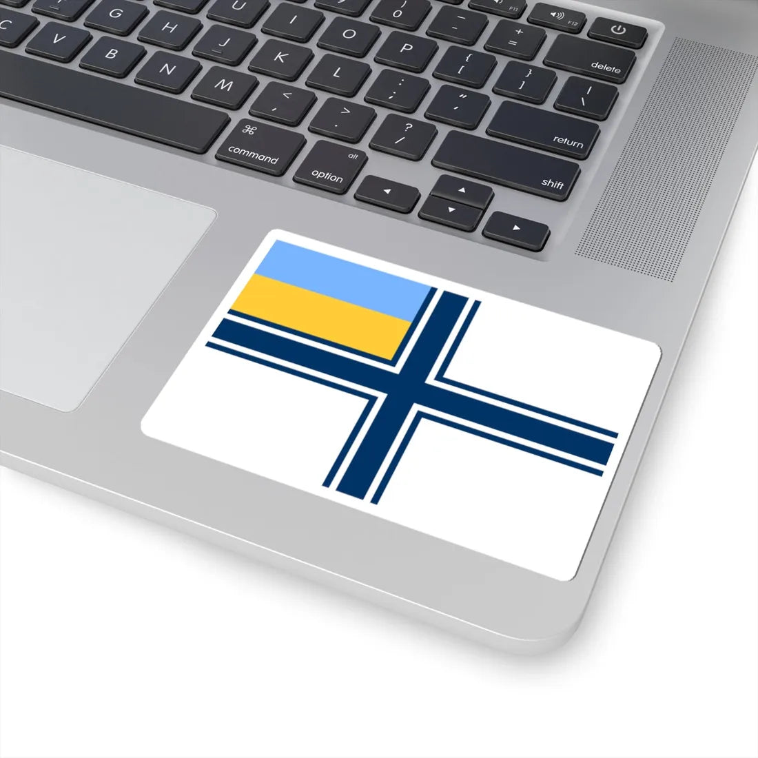 Naval ensign of Ukraine 1997-2007 (Ukraine) STICKER Vinyl Kiss-Cut Decal - The Sticker Space
