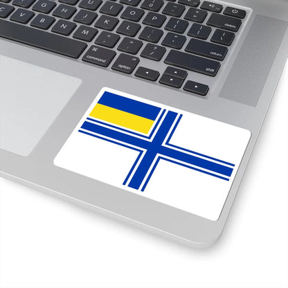 Naval Ensign of Ukraine 1997 dress (Ukraine) STICKER Vinyl Kiss-Cut Decal - The Sticker Space