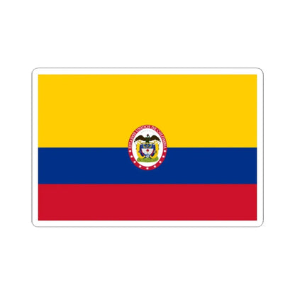 Naval ensign of United States of Colombia (Colombia) STICKER Vinyl Kiss-Cut Decal 2 Inch White - The Sticker Space