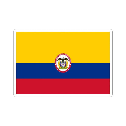 Naval ensign of United States of Colombia (Colombia) STICKER Vinyl Kiss-Cut Decal 6 Inch White - The Sticker Space