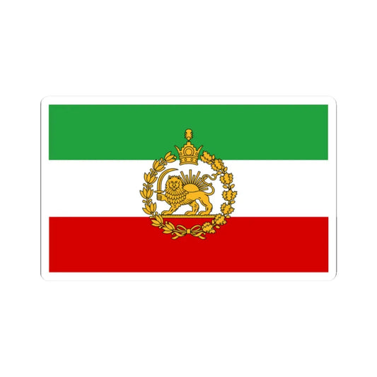 Naval flag of Iran 1933-1980 (Iran) STICKER Vinyl Kiss-Cut Decal 2 Inch White - The Sticker Space