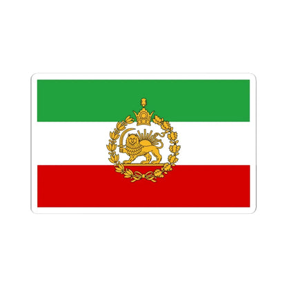 Naval flag of Iran 1933-1980 (Iran) STICKER Vinyl Kiss-Cut Decal 4 Inch White - The Sticker Space