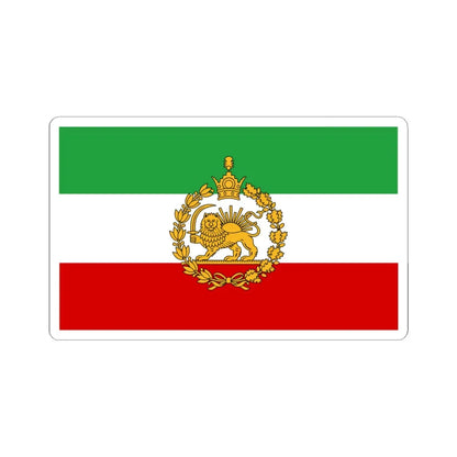 Naval flag of Iran 1933-1980 (Iran) STICKER Vinyl Kiss-Cut Decal 6 Inch White - The Sticker Space