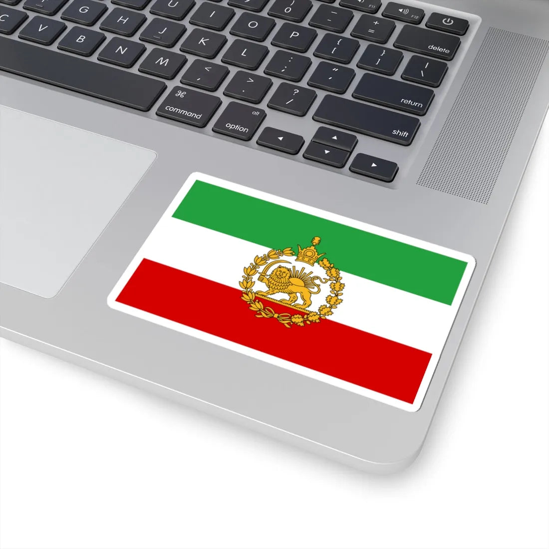 Naval flag of Iran 1933-1980 (Iran) STICKER Vinyl Kiss-Cut Decal - The Sticker Space