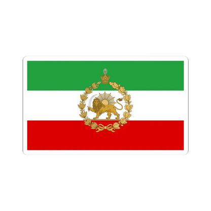 Naval flag of Iran standard (Iran) STICKER Vinyl Kiss-Cut Decal 3 Inch White - The Sticker Space