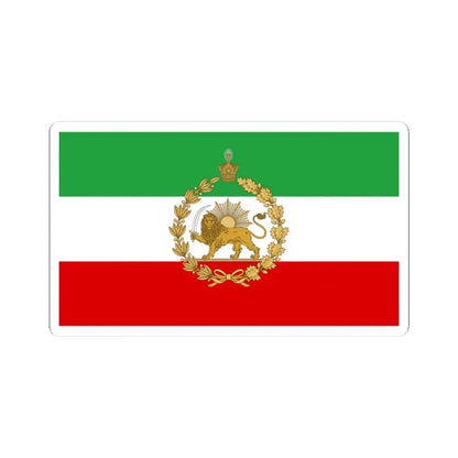 Naval flag of Iran standard (Iran) STICKER Vinyl Kiss-Cut Decal 4 Inch White - The Sticker Space