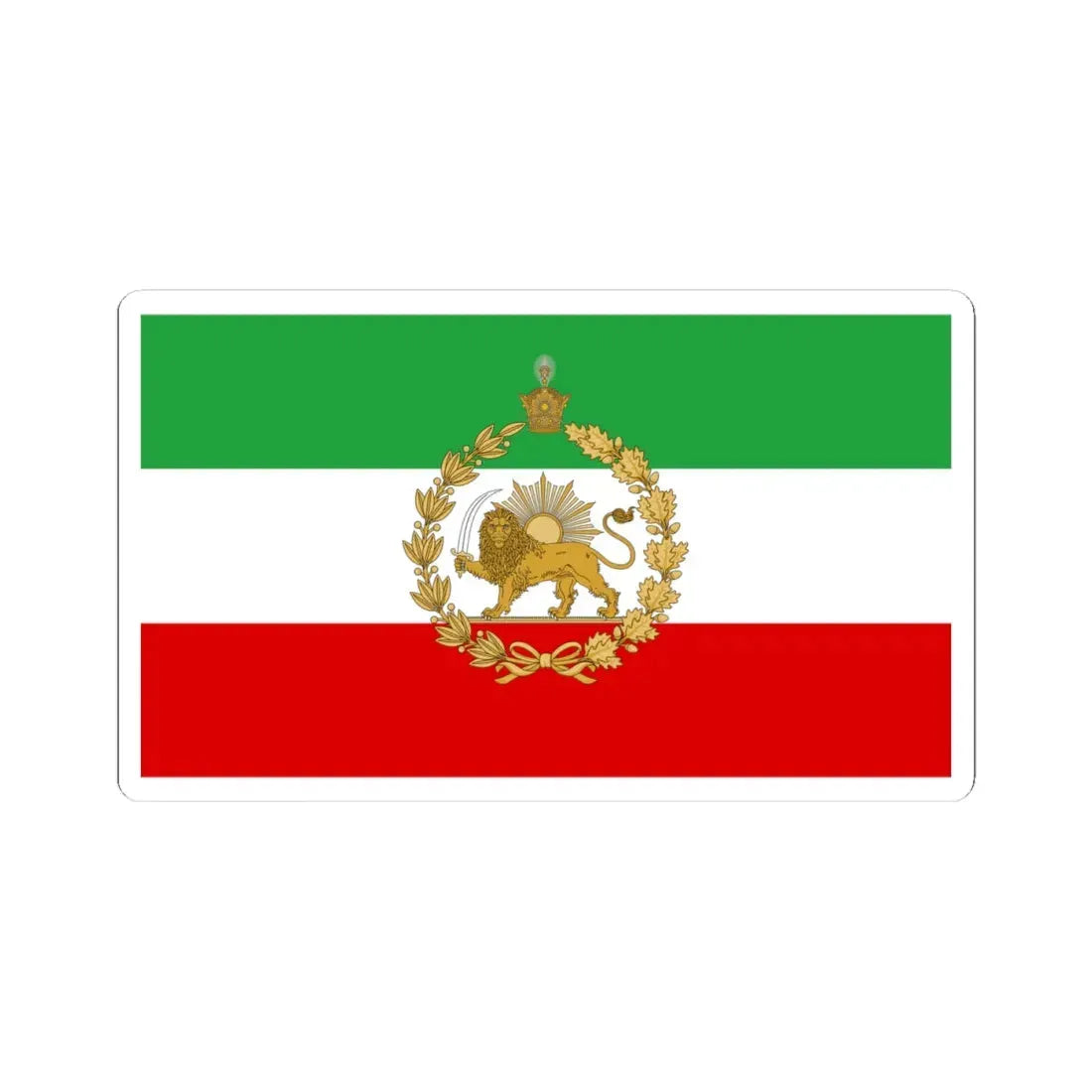 Naval flag of Iran standard (Iran) STICKER Vinyl Kiss-Cut Decal - The Sticker Space