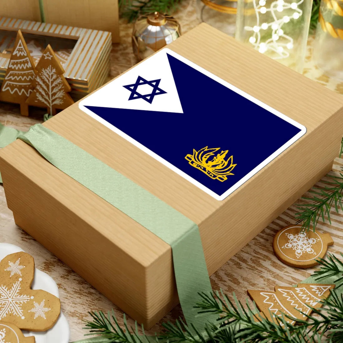 Naval Flag of Israel (Israel) STICKER Vinyl Kiss-Cut Decal - The Sticker Space