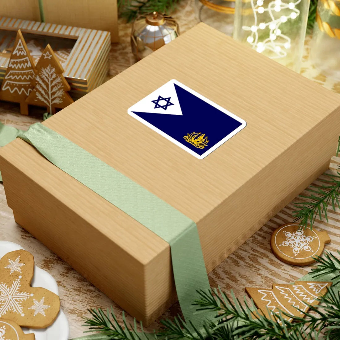 Naval Flag of Israel (Israel) STICKER Vinyl Kiss-Cut Decal - The Sticker Space