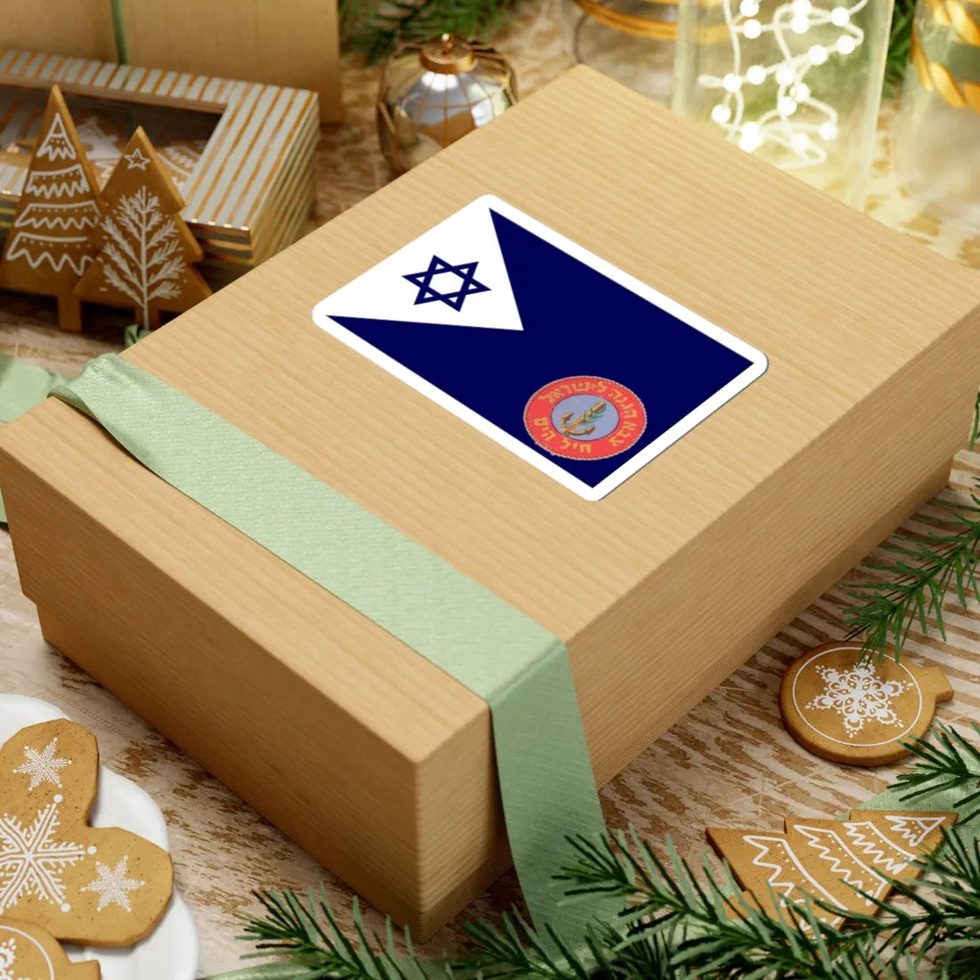 Naval Flag of Israel old (Israel) STICKER Vinyl Kiss-Cut Decal - The Sticker Space