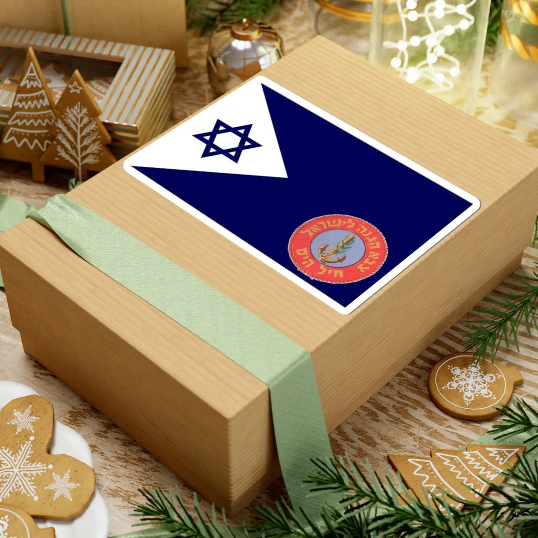 Naval Flag of Israel old (Israel) STICKER Vinyl Kiss-Cut Decal - The Sticker Space