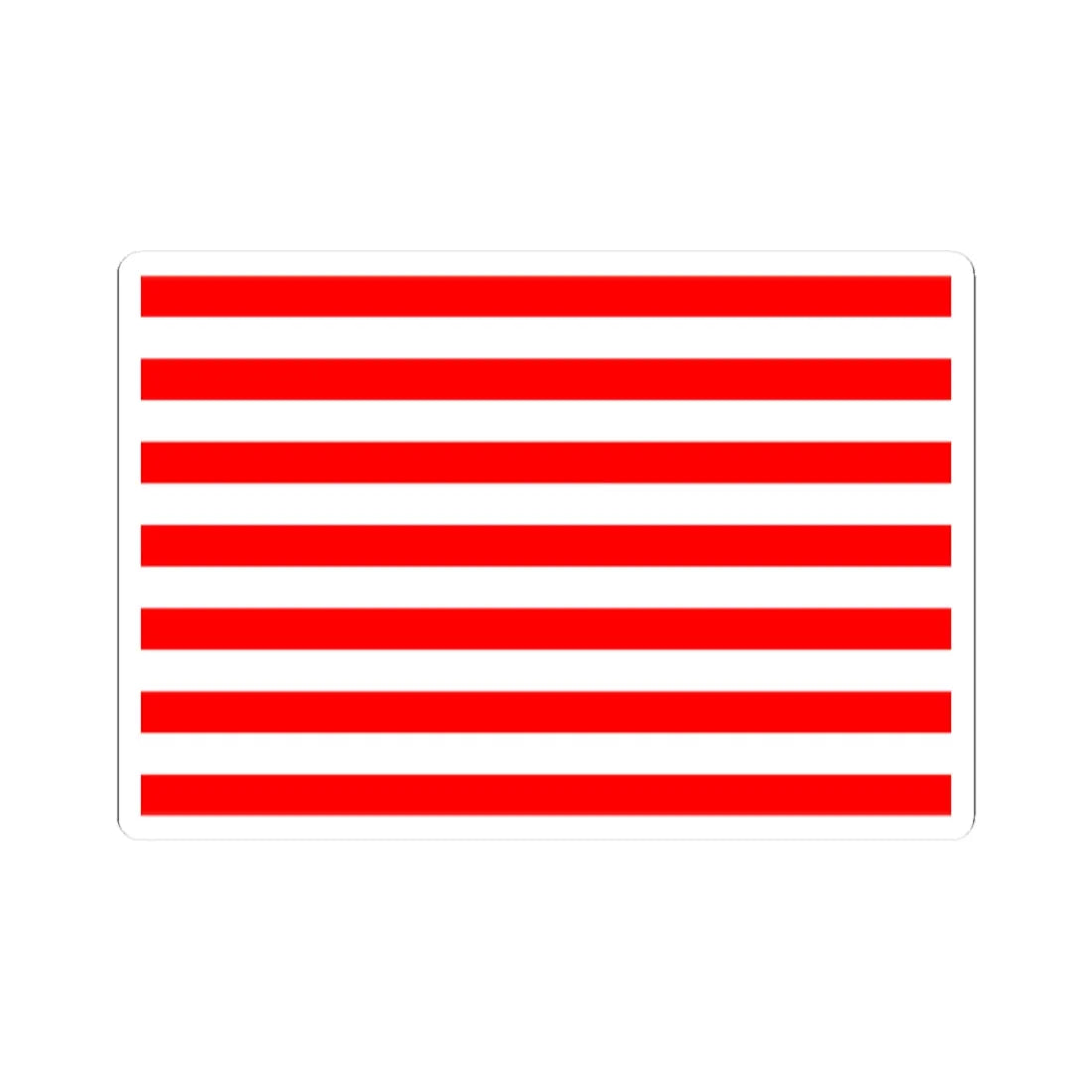 Naval flag of Majapahit Kingdom (Indonesia) STICKER Vinyl Kiss-Cut Decal 2 Inch White - The Sticker Space