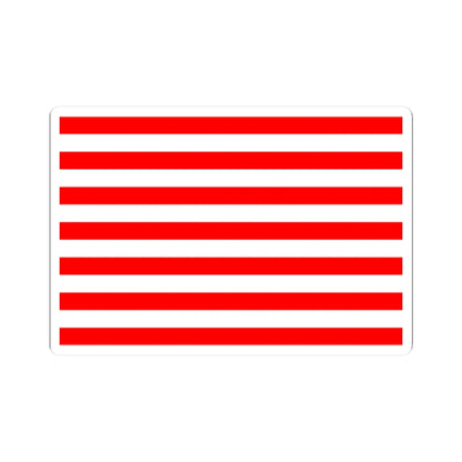 Naval flag of Majapahit Kingdom (Indonesia) STICKER Vinyl Kiss-Cut Decal 2 Inch White - The Sticker Space