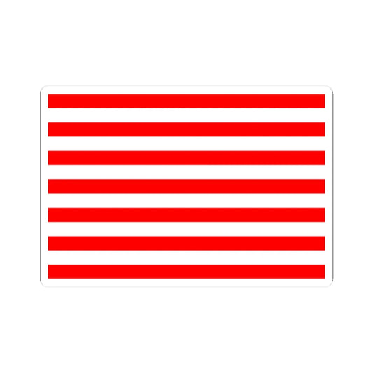 Naval flag of Majapahit Kingdom (Indonesia) STICKER Vinyl Kiss-Cut Decal 2 Inch White - The Sticker Space