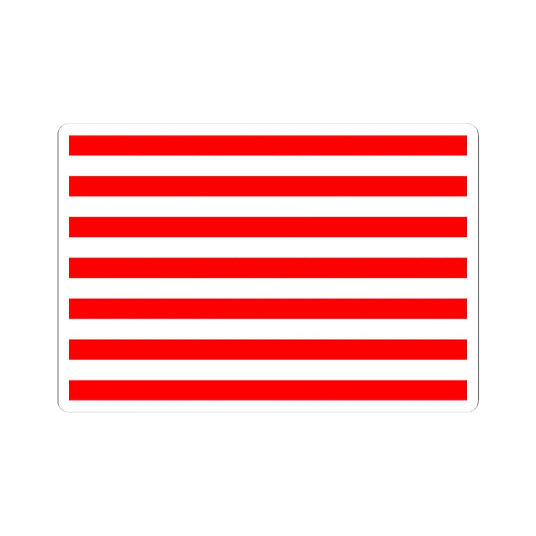 Naval flag of Majapahit Kingdom (Indonesia) STICKER Vinyl Kiss-Cut Decal 3 Inch White - The Sticker Space