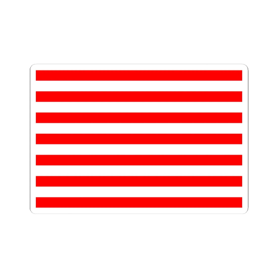 Naval flag of Majapahit Kingdom (Indonesia) STICKER Vinyl Kiss-Cut Decal 4 Inch White - The Sticker Space