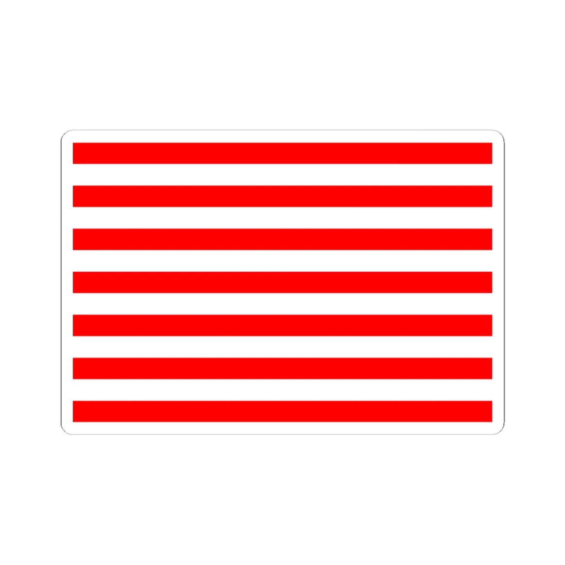 Naval flag of Majapahit Kingdom (Indonesia) STICKER Vinyl Kiss-Cut Decal 6 Inch White - The Sticker Space