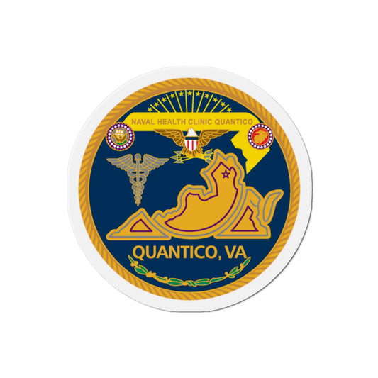 Naval Health Clinic Quantico VA (U.S. Navy) Die-Cut Magnet-2" x 2"-The Sticker Space