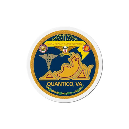 Naval Health Clinic Quantico VA (U.S. Navy) Refrigerator Magnet 6 Inch - The Sticker Space