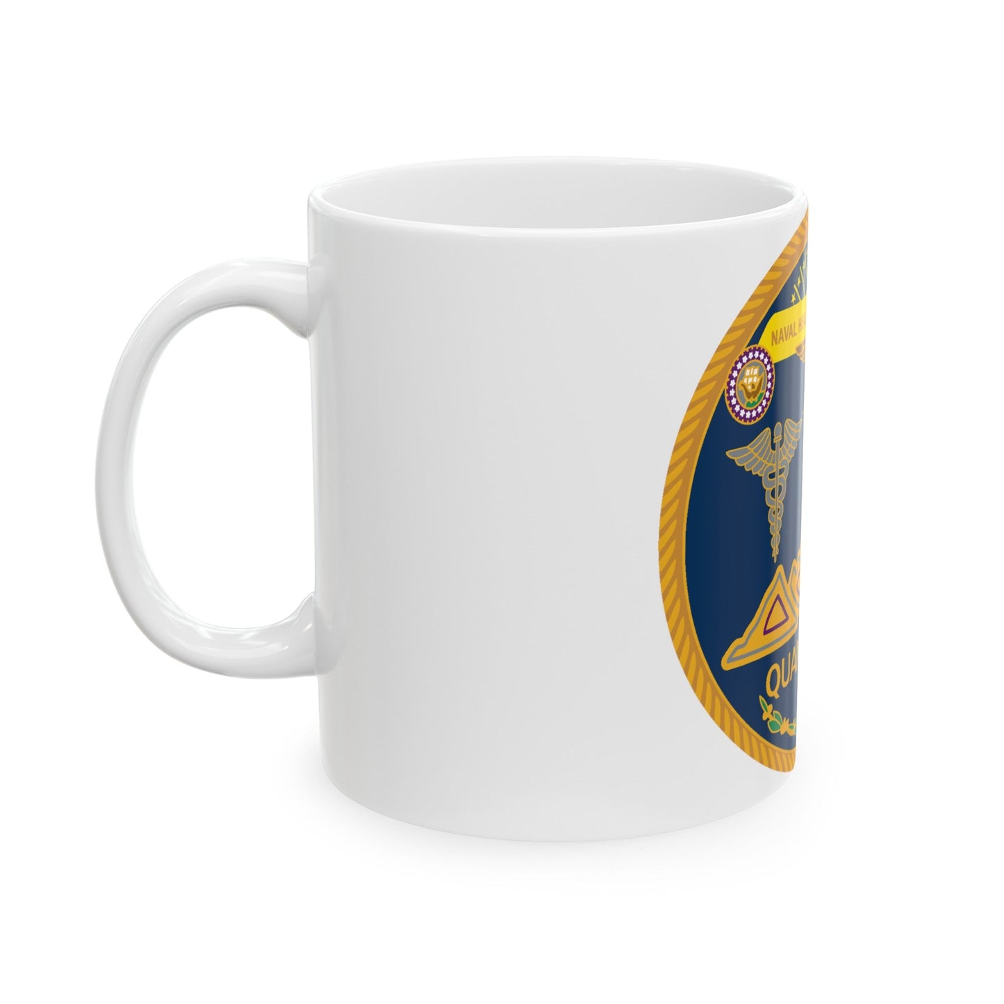 Naval Health Clinic QuanticoVA (U.S. Navy) White Coffee Mug-The Sticker Space