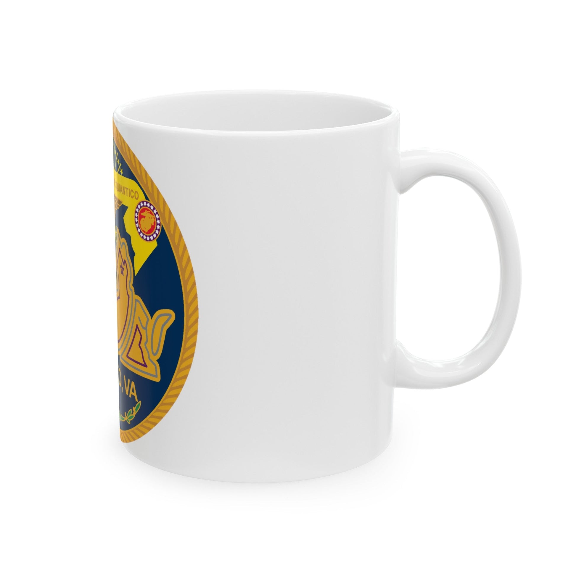 Naval Health Clinic QuanticoVA (U.S. Navy) White Coffee Mug-The Sticker Space