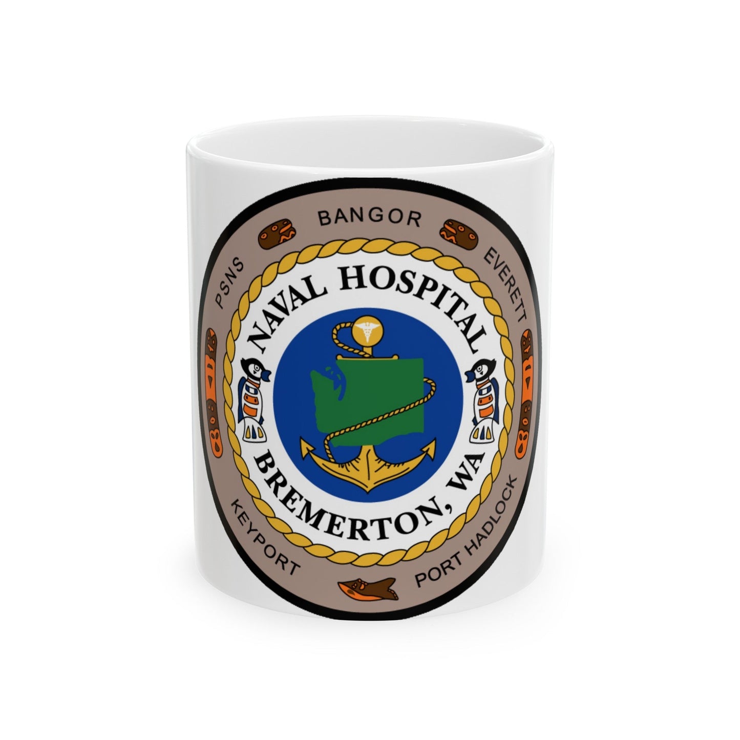 Naval Hospital Bremerton WAS 2006 (U.S. Navy) White Coffee Mug-11oz-The Sticker Space