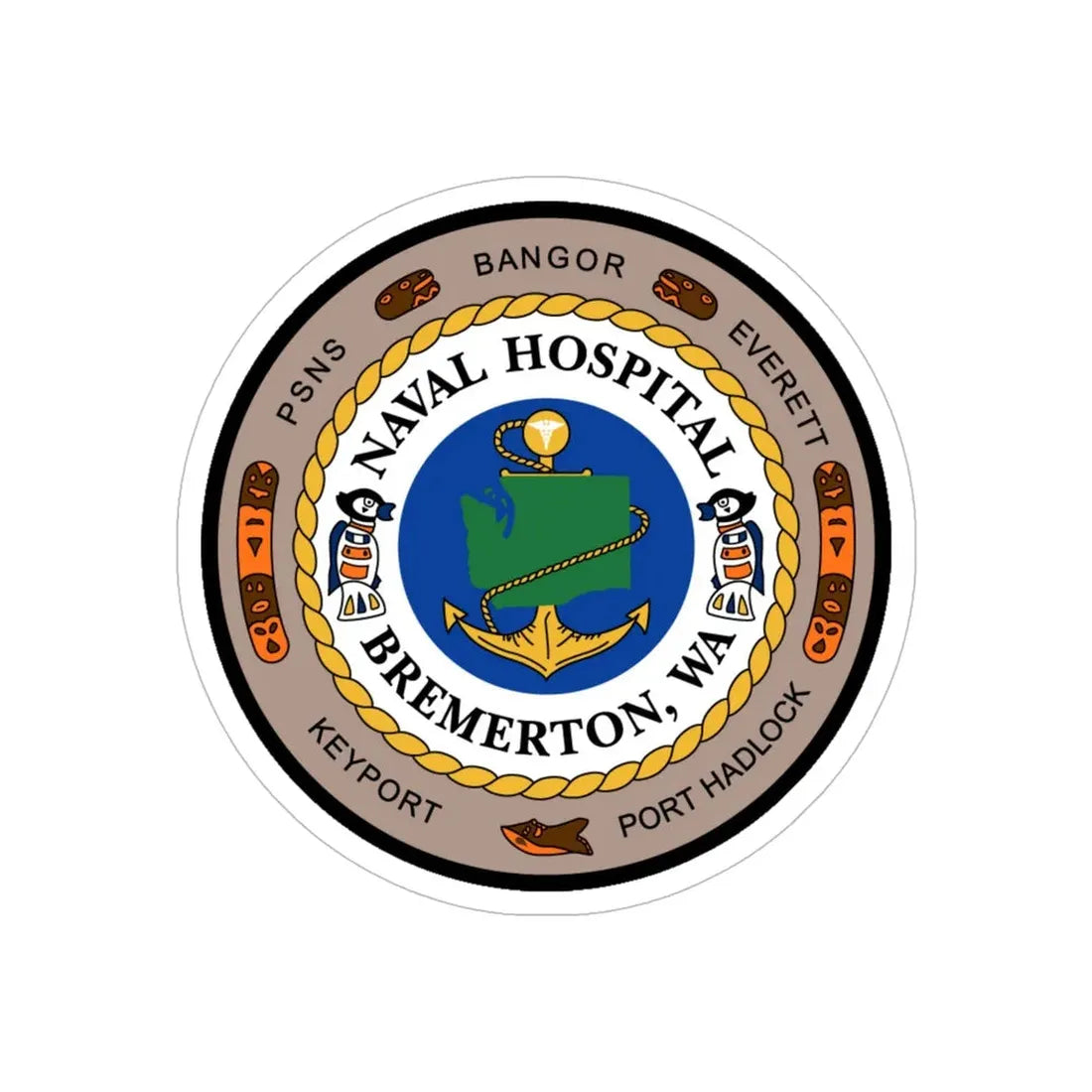 Naval Hospital Bremerton WAS 2006 (U.S. Navy) Transparent STICKER Die-Cut Vinyl Decal - The Sticker Space